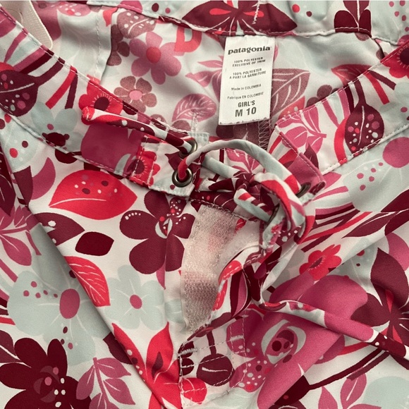 Patagonia GIRLS Boardie Capri Pants 10 Surfer Style Tie-Close Snap Cuff Roll EUC - Picture 8 of 8